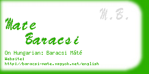 mate baracsi business card